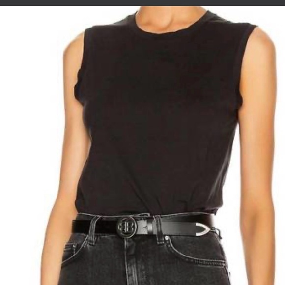 Nili Lotan Tops - Nili Lotan Black Muscle Tee S